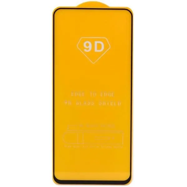Защитное стекло совместим с Xiaomi Poco M6 5G 2,5D с рамкой черное /тех.пак/