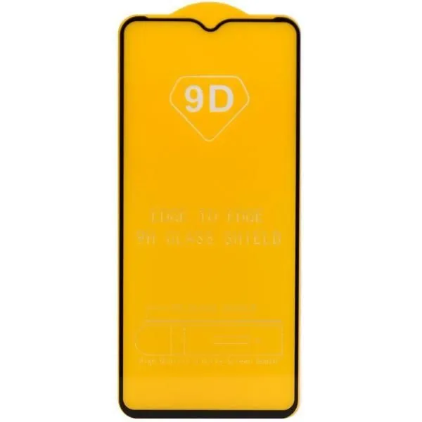 Защитное стекло совместим с Xiaomi Poco C51 2,5D с рамкой черное /тех.пак/
