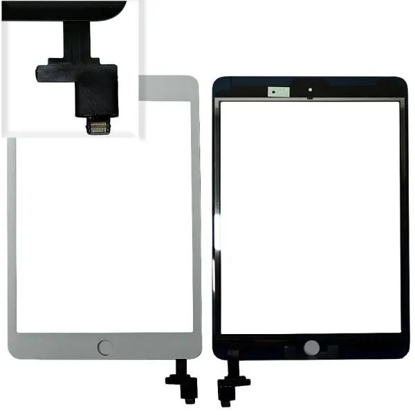 Тачскрин (Сенсор дисплея) совместим с iPad mini 3 (с разъемом) белый