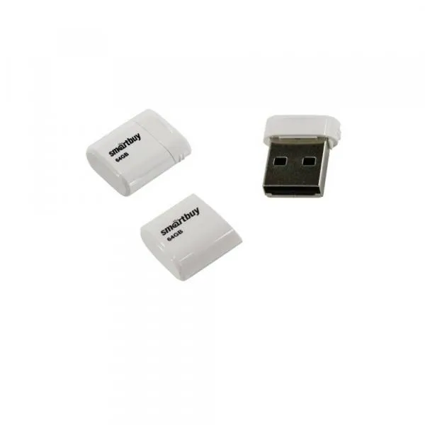 64GB USB 2.0 Flash Drive SmartBuy Lara белый (SB64GBLARA-W)