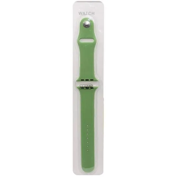 Ремешок совместим с Apple Watch (42/44/45/49 мм) силикон ML зелен