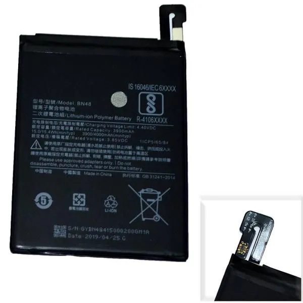 Аккумулятор BN48, совместим с Xiaomi High Quality/MT - /ТЕХ.УПАК/