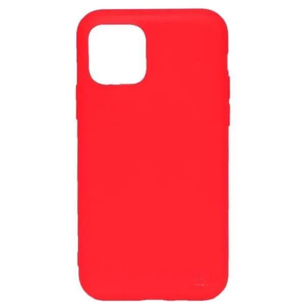 Чехол - накладка совместим с iPhone 11 Pro Max (6.5") YOLKKI Alma (Алма) силикон матовый красный (1мм)