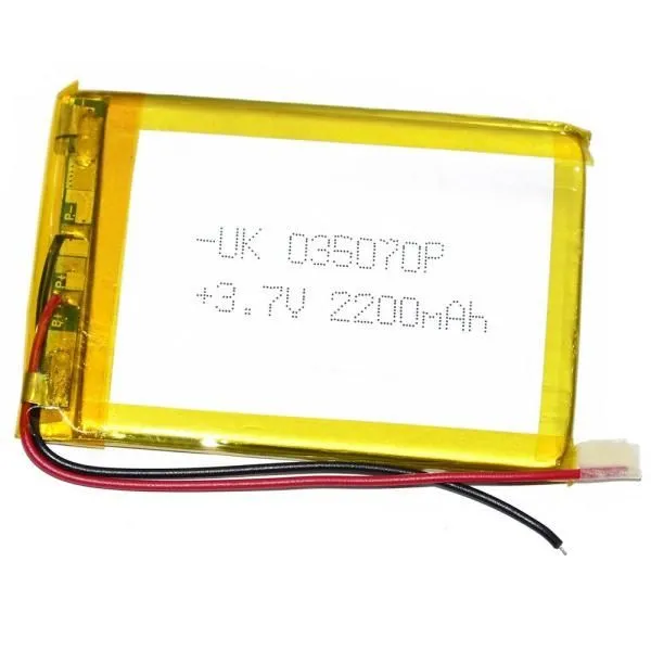 Аккумулятор универсальный 52х73х3 2200mah (035070p)