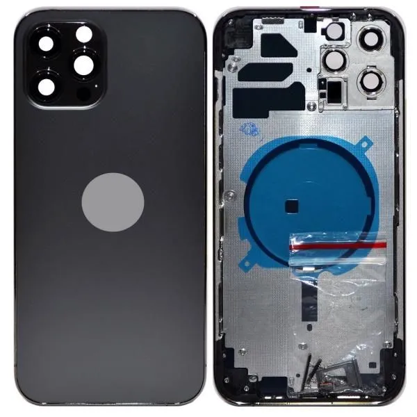 Корпус совместим с iPhone 12 Pro Max High Quality черный (Graphite)