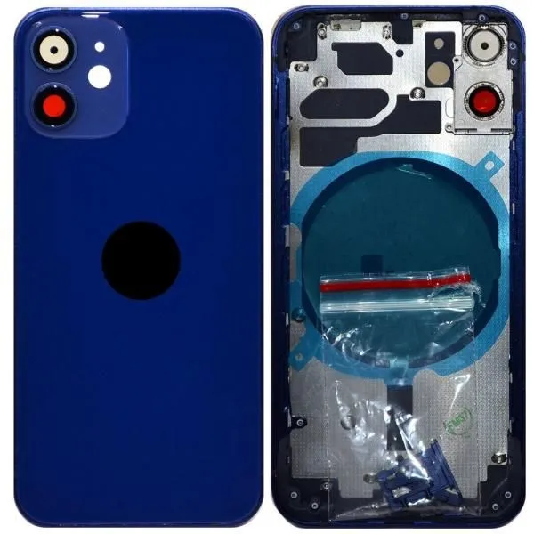 Корпус совместим с iPhone 12 mini High Quality голубой (Blue)