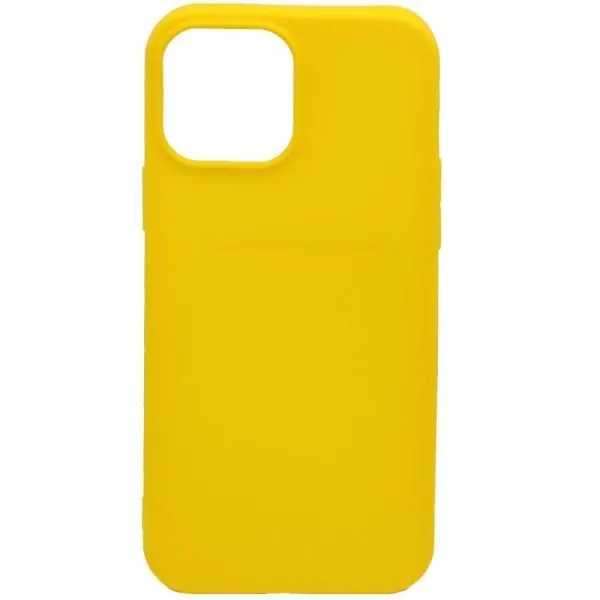 Чехол - накладка совместим с iPhone 13 Pro Max (6.7") YOLKKI Alma (Алма) силикон матовый желтый (1мм)