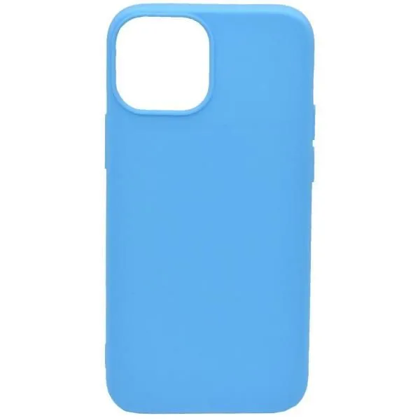 Чехол - накладка совместим с iPhone 13 mini (5.4") YOLKKI Alma (Алма) силикон матовый голубой (1мм)