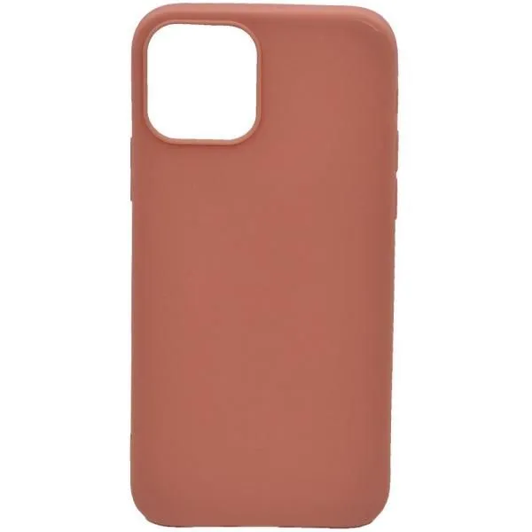 Чехол - накладка совместим с iPhone 12/12 Pro (6.1") YOLKKI Alma (Алма) силикон матовый персиковый (1мм)