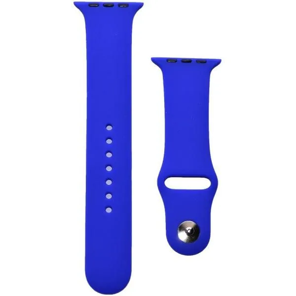 Ремешок совместим с Apple Watch (38/40/41 мм) силикон ML ультрамарин