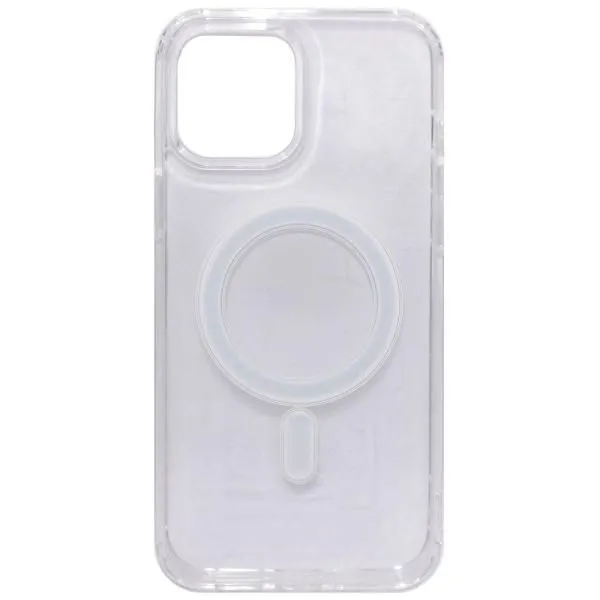 Чехол - накладка совместим с iPhone 12 Pro Max (6.7") Clear Case (Клеар кейс), MagSafe, cиликон+пластик прозрачн