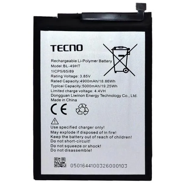 Аккумулятор BL-49HT, совместим с Tecno High Quality/ES