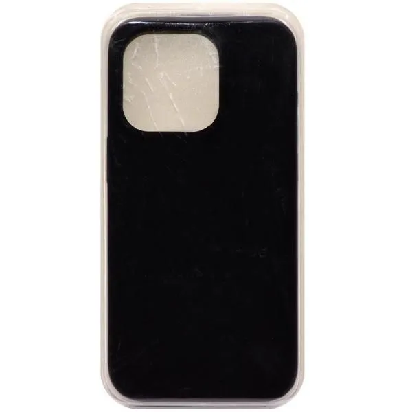Чехол - накладка совместим с iPhone 14 Pro Max Soft Touch (Софт Тач) черный 18 /с логотипом/