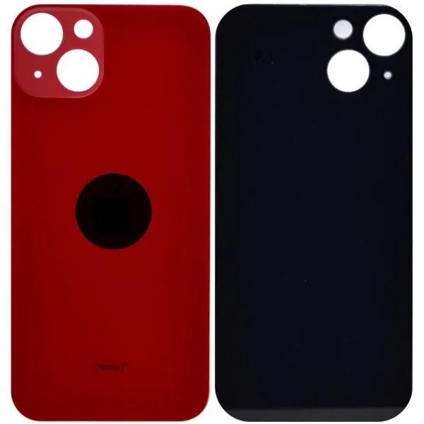 Стекло задней крышки совместим с iPhone 13 красный (Red) /увеличенный вырез камеры/