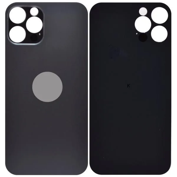 Стекло задней крышки совместим с iPhone 12 Pro графит (Graphite)/увеличенный вырез камеры/