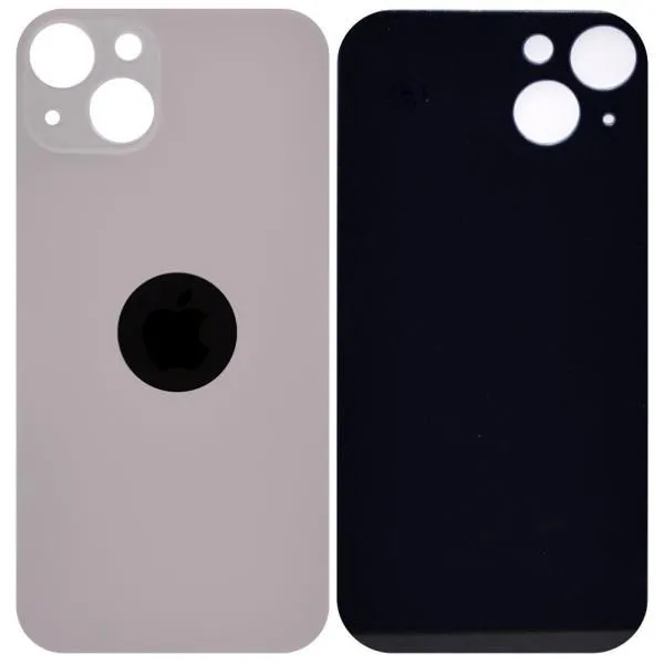 Стекло задней крышки совместим с iPhone 13 розовый (Pink) /увеличенный вырез камеры/