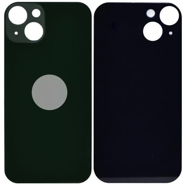 Стекло задней крышки совместим с iPhone 13 зеленый (Green) /увеличенный вырез камеры/