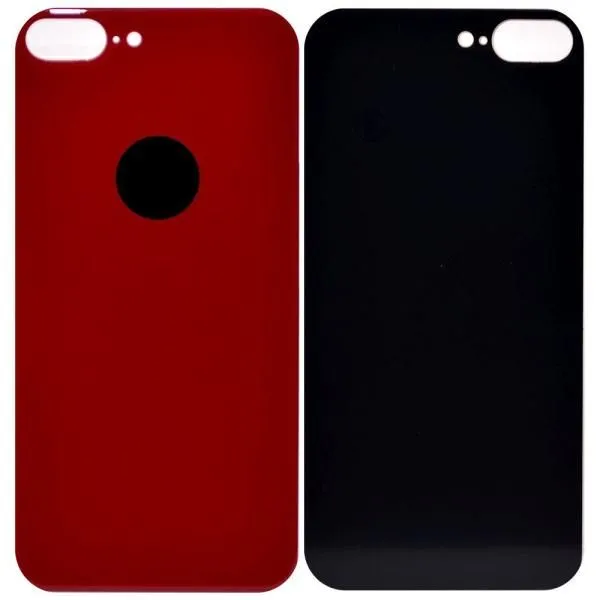 Стекло задней крышки совместим с iPhone 8 Plus красный /увеличенный вырез камеры/