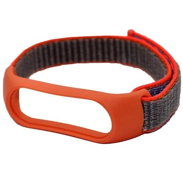 Ремешок Mi Band 3/Mi Band 4 тканевый оранжевый