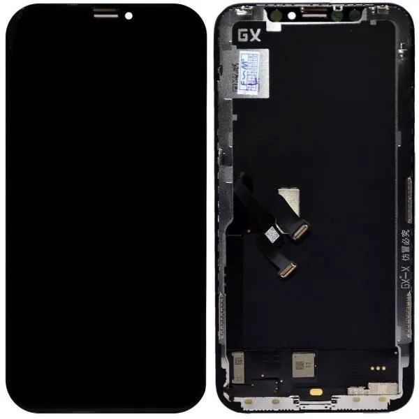 Дисплей совместим с iPhone X + тачскрин + рамка черный OLED GX