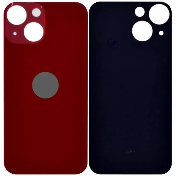Стекло задней крышки совместим с iPhone 13 mini orig Factory красный (Red)/увеличенный вырез камеры/