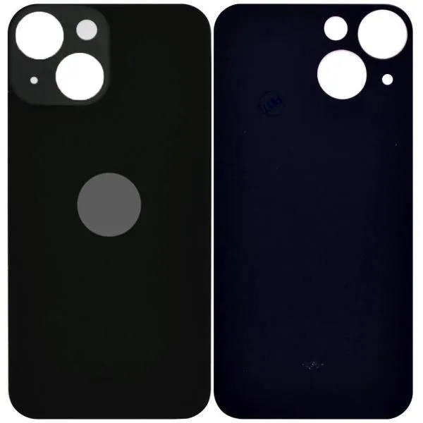 Стекло задней крышки совместим с iPhone 13 mini orig Factory темная ночь/черный (Midnight) /увелич вырез/