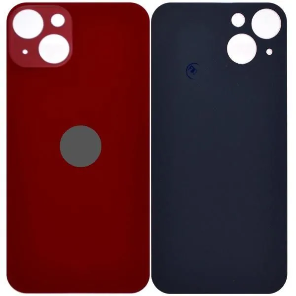 Стекло задней крышки совместим с iPhone 13 orig Factory красный (Red) /увеличенный вырез камеры/