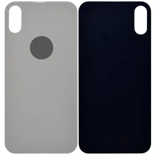 Стекло задней крышки совместим с iPhone Xs orig Factory белый /увеличенный вырез камеры/