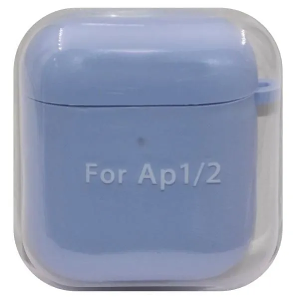 Чехол для AirP 1/2 "Soft Touch" силикон светло-голубой