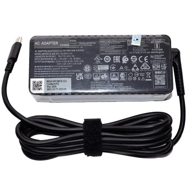 ЗУ для ноутбуков совместим с Lenovo 20V/3,25A (разъем type-C) (65W) без сетевого кабеля