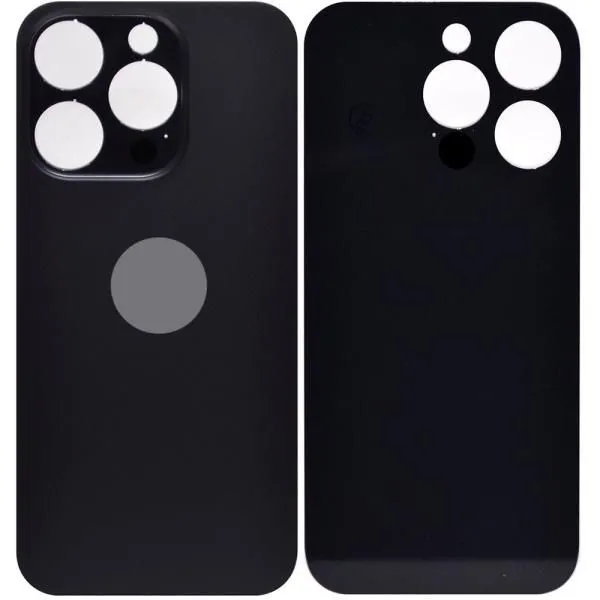 Стекло задней крышки совместим с iPhone 14 Pro черный космос(Space Black) литое orig Factory AA