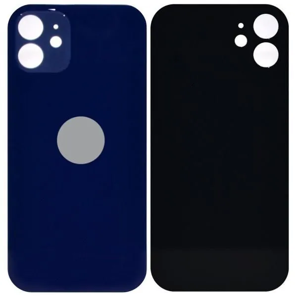 Стекло задней крышки совместим с iPhone 12 синий (Blue) литое orig Factory