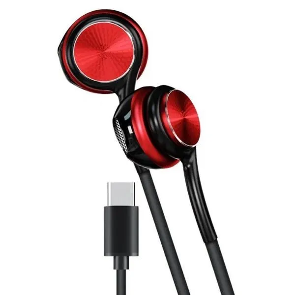Наушники вставные WALKER H735 (Type-C) красный