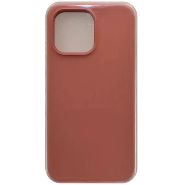 Чехол - накладка совместим с iPhone 13 Pro Max (6.7") Soft Touch (Софт Тач) светло-персиковый 27 /с логотипом/
