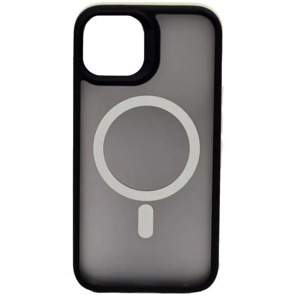 Чехол - накладка совместим с iPhone 11 Pro Max (6.5") Тайна, MagSafe (Магсейф), пластик+силикон белый