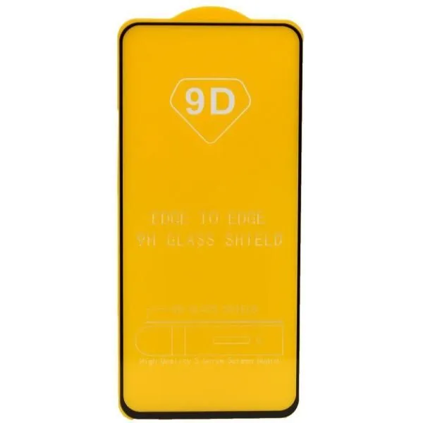 Защитное стекло совместим с Tecno Spark 20C 2,5D с рамкой черное /тех.пак/